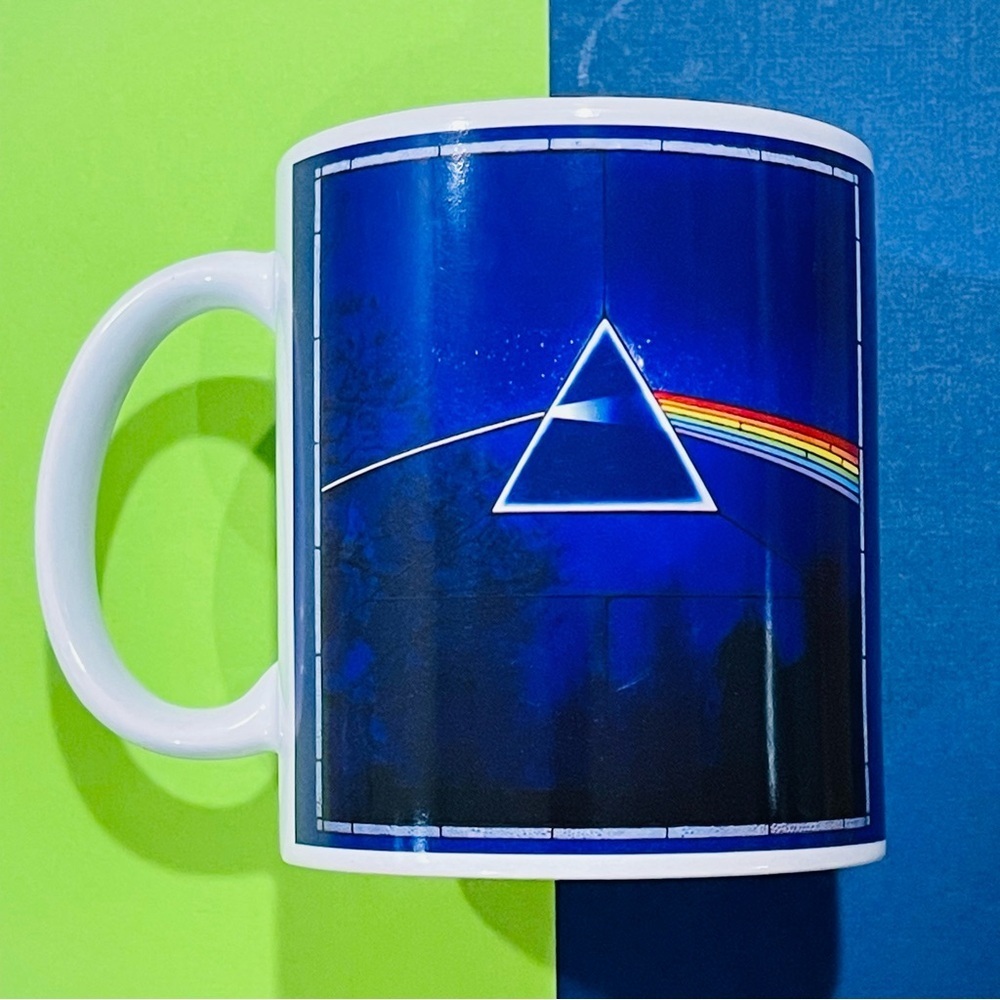 Pink Floyd Dark Side of the Moon 11oz White Mug NEW